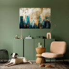 TOWN COLLAPSE Selbstklebendes Horizontal-Poster