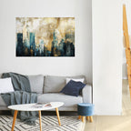 TOWN COLLAPSE Selbstklebendes Horizontal-Poster