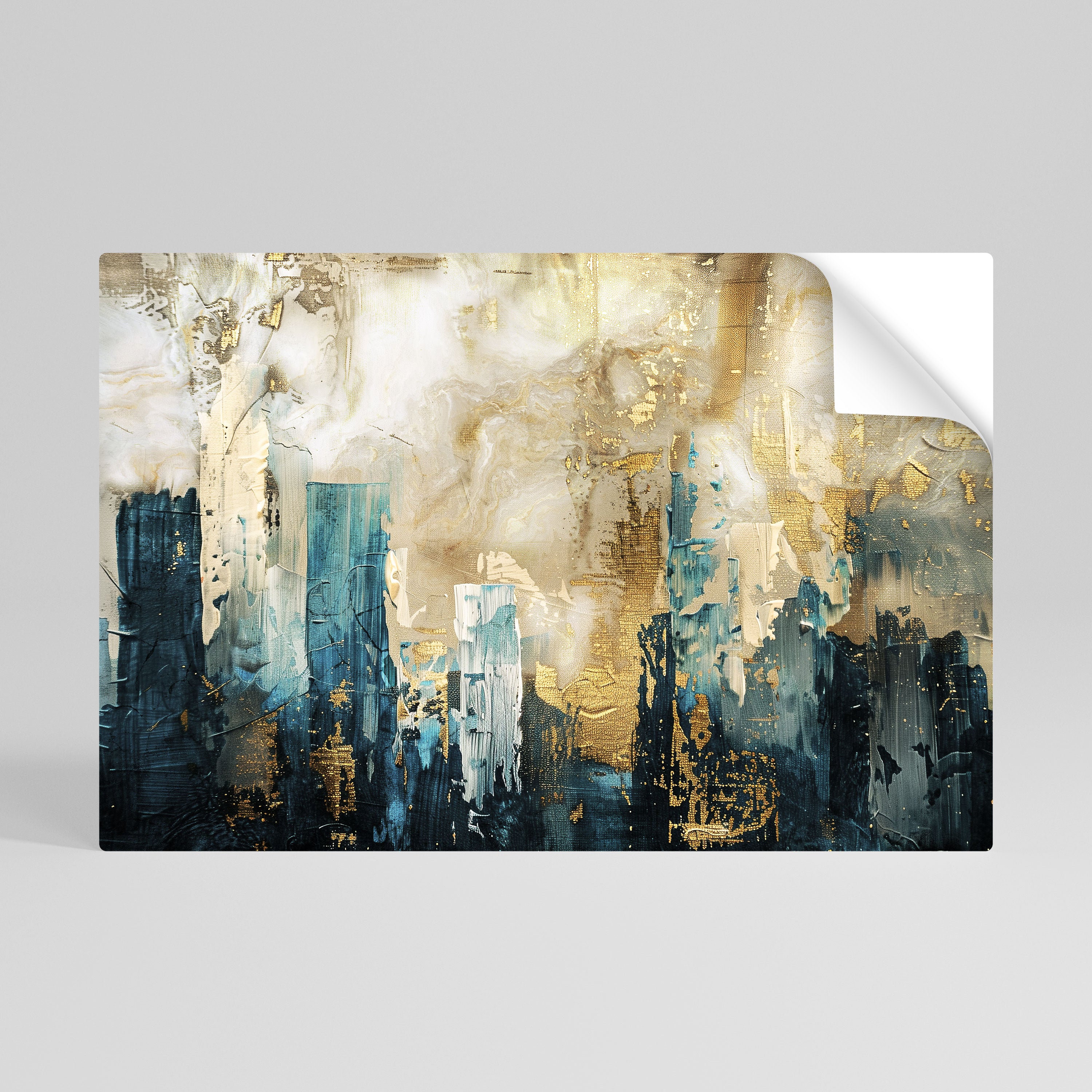 TOWN COLLAPSE Selbstklebendes Horizontal-Poster