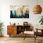 TOWN COLLAPSE Selbstklebendes Horizontal-Poster