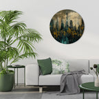 TOWN OBSCURE Runde Wanddekoration Ø 69 cm