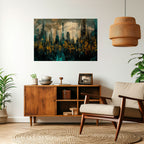 TOWN OBSCURE Selbstklebendes Horizontal-Poster