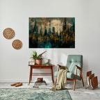 TOWN OBSCURE Selbstklebendes Horizontal-Poster