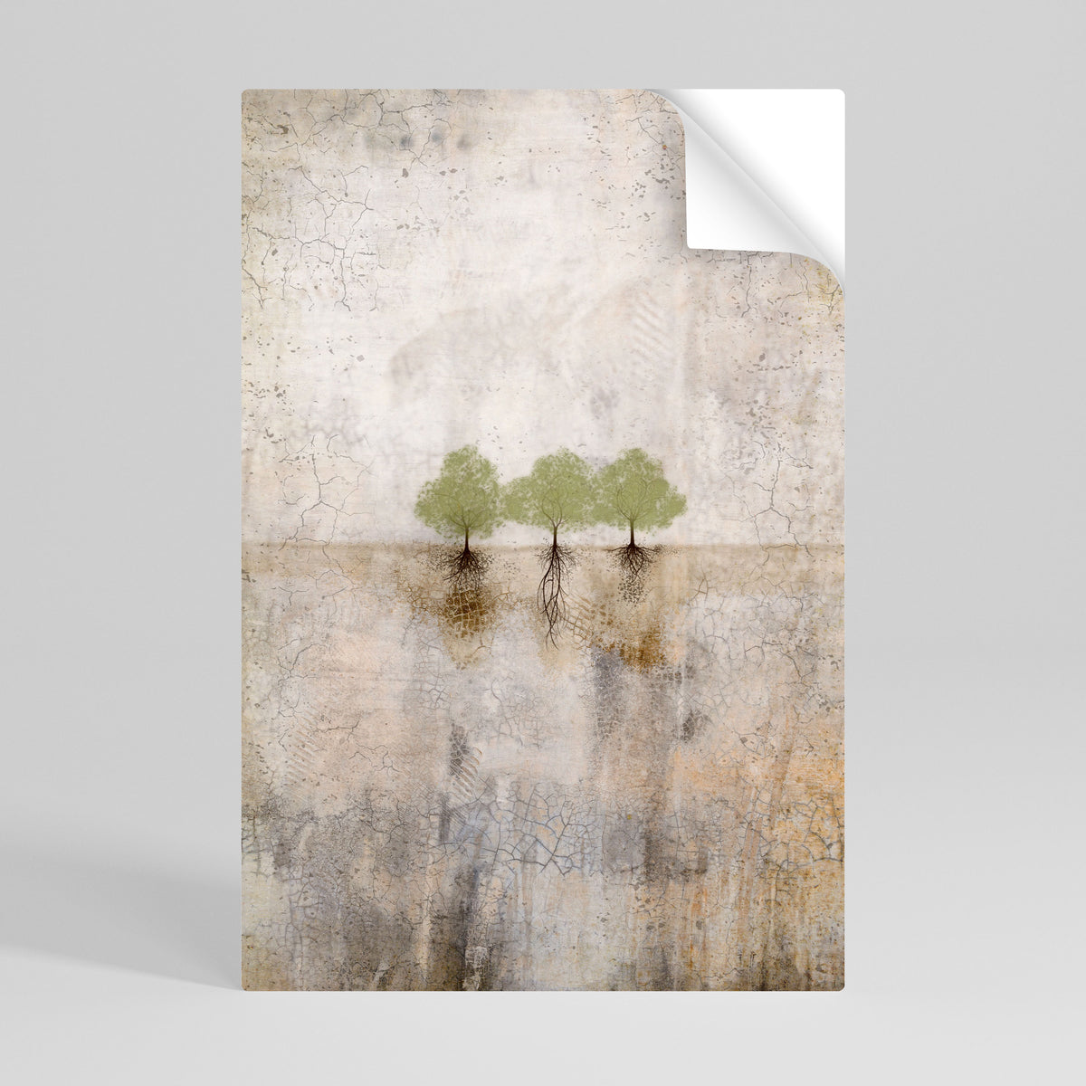 ROOTS OF TIME Selbstklebendes Poster - Hochformat