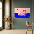 FANCIFUL ZEBRA Peel and Stick Horizontal Poster