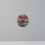 THE DEER MOUNTAIN Ovales Kunstregal in Schwarz