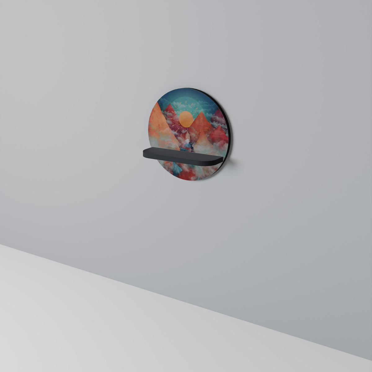 THE DEER MOUNTAIN Dekoratives Wandregal