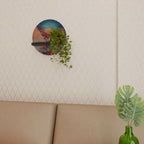 THE DEER MOUNTAIN Rundes Kunstregal in Schwarz