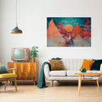 THE DEER MOUNTAIN Selbstklebendes Horizontal-Poster