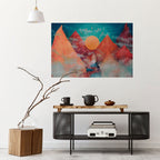 THE DEER MOUNTAIN Selbstklebendes Horizontal-Poster