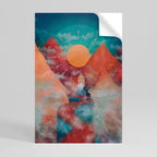 THE DEER MOUNTAIN Selbstklebendes Poster - Hochformat