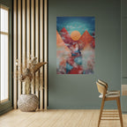 THE DEER MOUNTAIN Selbstklebendes Poster - Hochformat