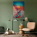 THE DEER MOUNTAIN Selbstklebendes Poster - Hochformat