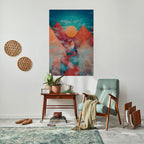 THE DEER MOUNTAIN Selbstklebendes Poster - Hochformat