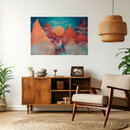 THE DEER MOUNTAIN Selbstklebendes Horizontal-Poster