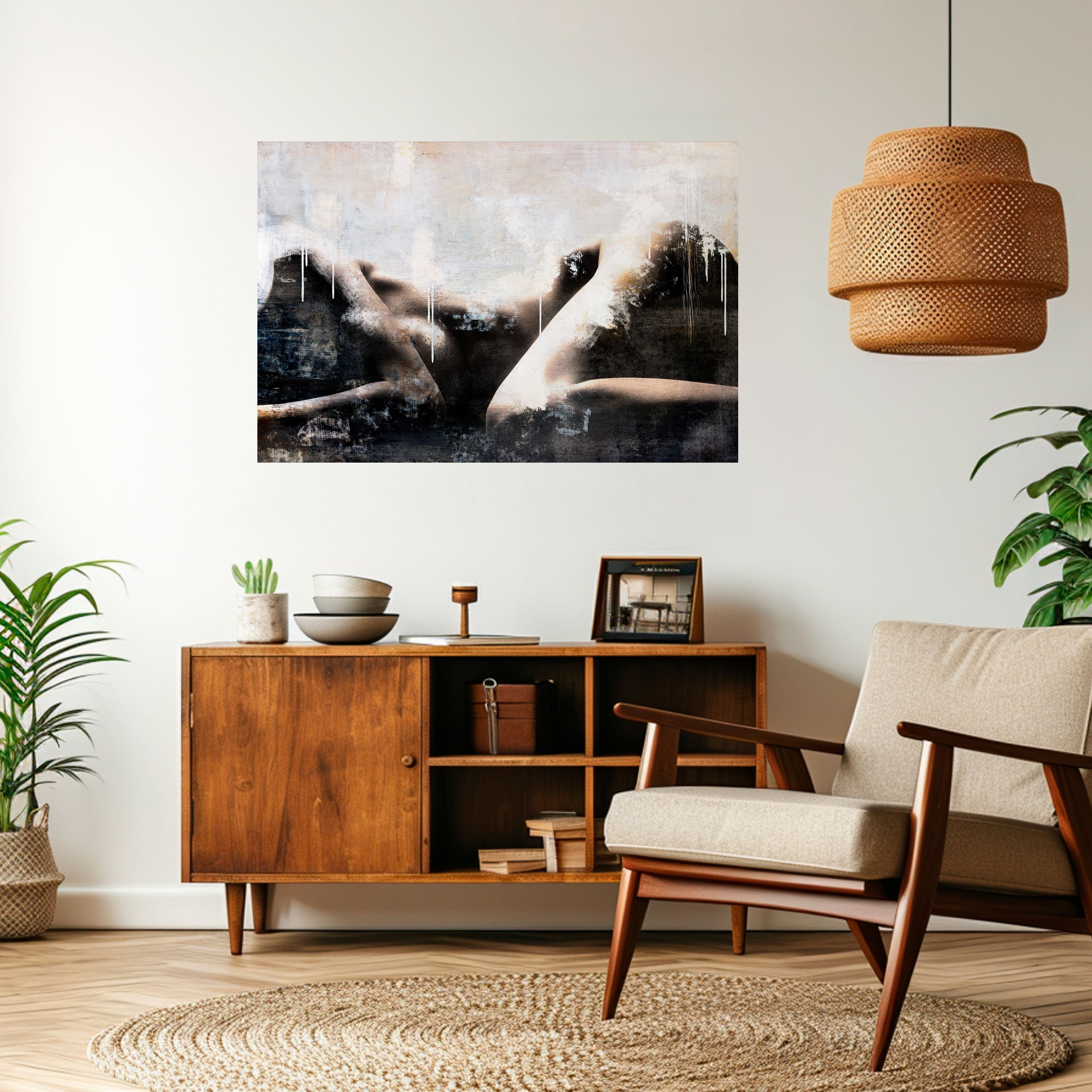 WAIST OF TIME Peel and Stick Horizontal Poster