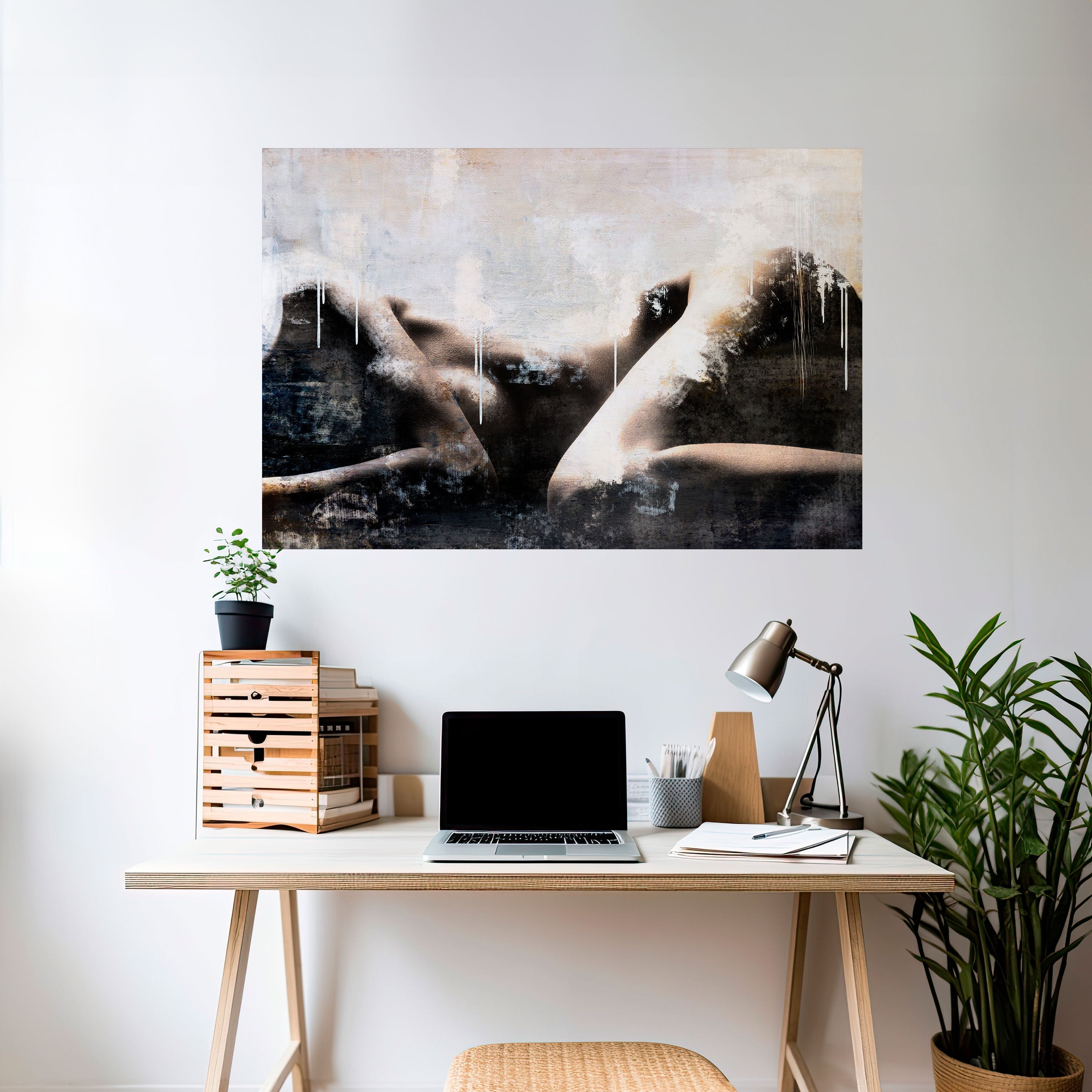 WAIST OF TIME Peel and Stick Horizontal Poster