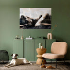 WAIST OF TIME Selbstklebendes Horizontal-Poster