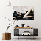 WAIST OF TIME Selbstklebendes Horizontal-Poster