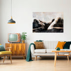 WAIST OF TIME Selbstklebendes Horizontal-Poster