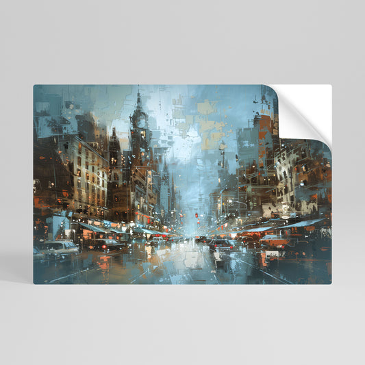 URBAN FEVER Selbstklebendes Horizontal-Poster