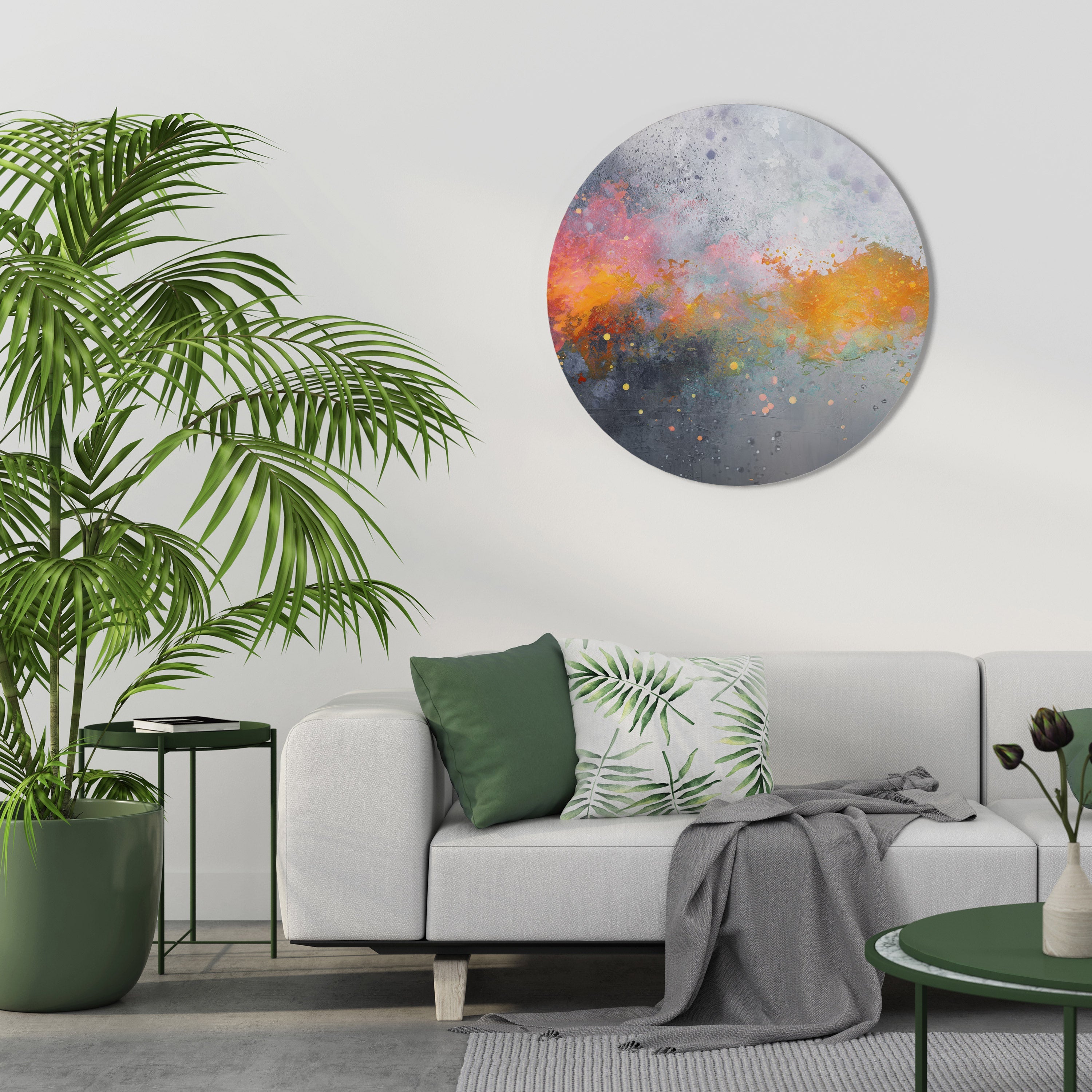 PIXY ROAD Runde Wanddekoration Ø 69 cm