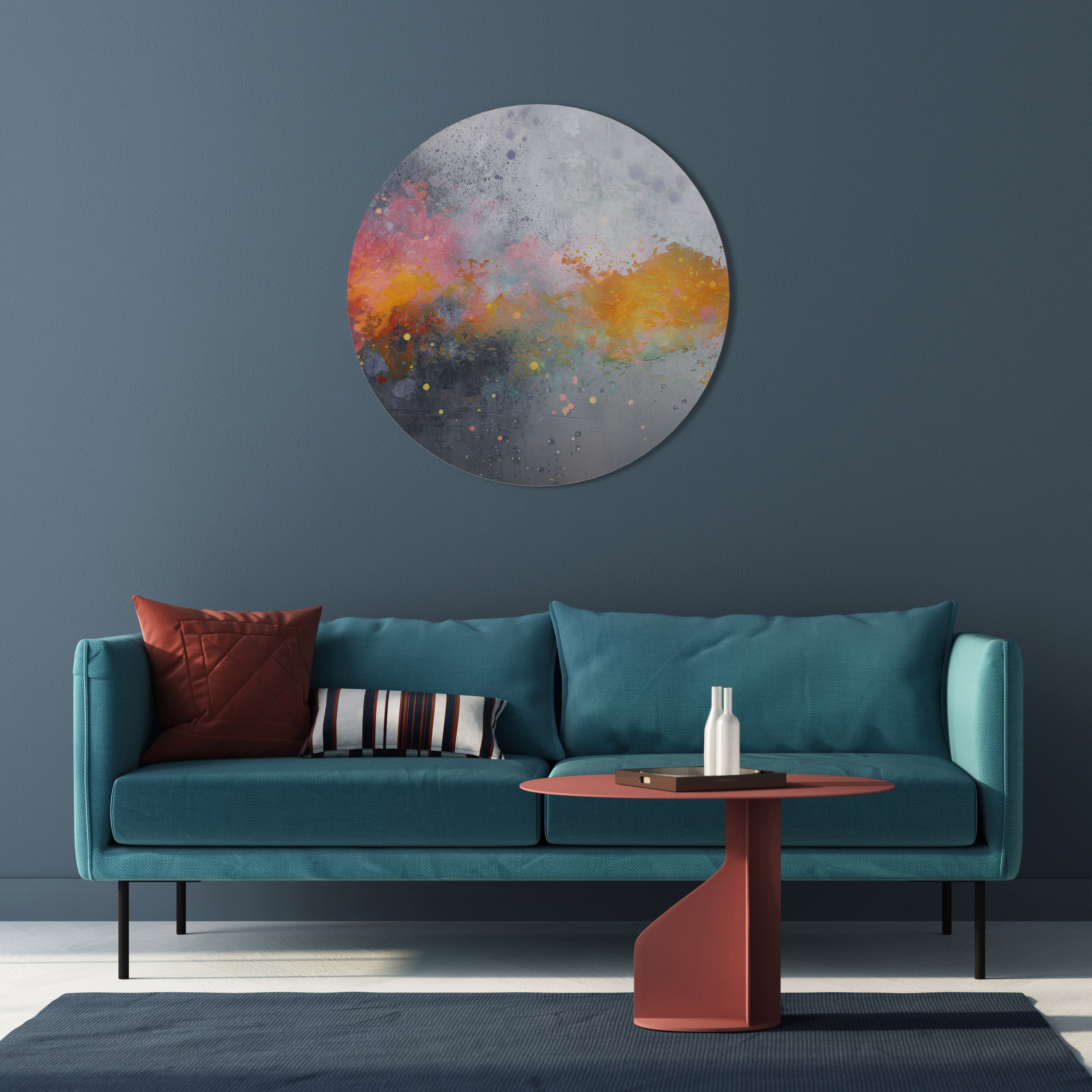 PIXY ROAD Runde Wanddekoration Ø 69 cm