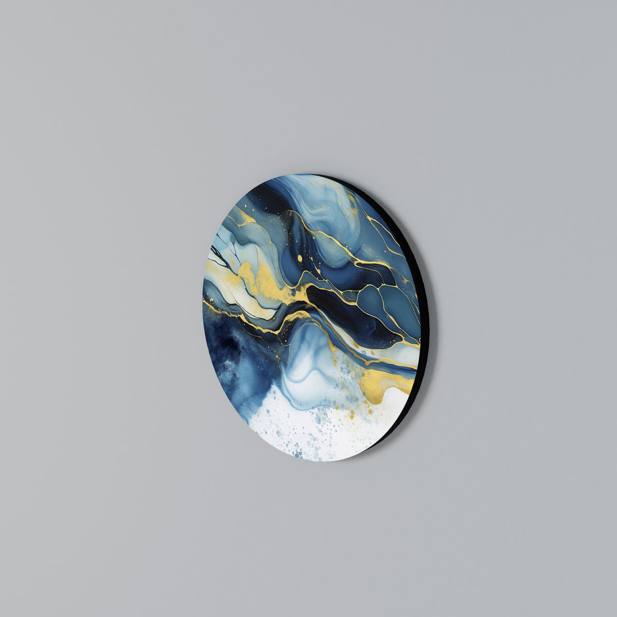 INKY MARBLE Rundes Wandbild