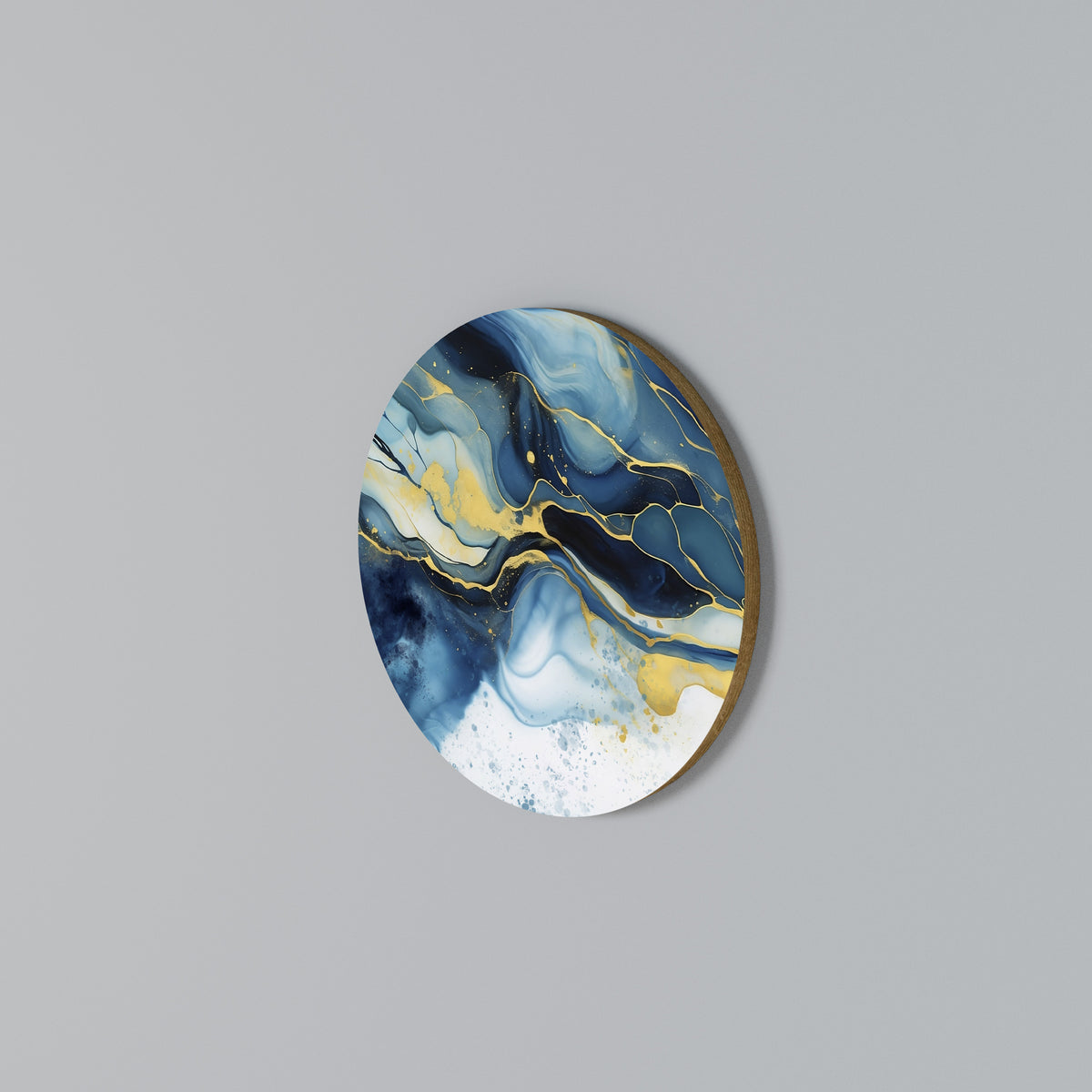 INKY MARBLE Rundes Wandbild