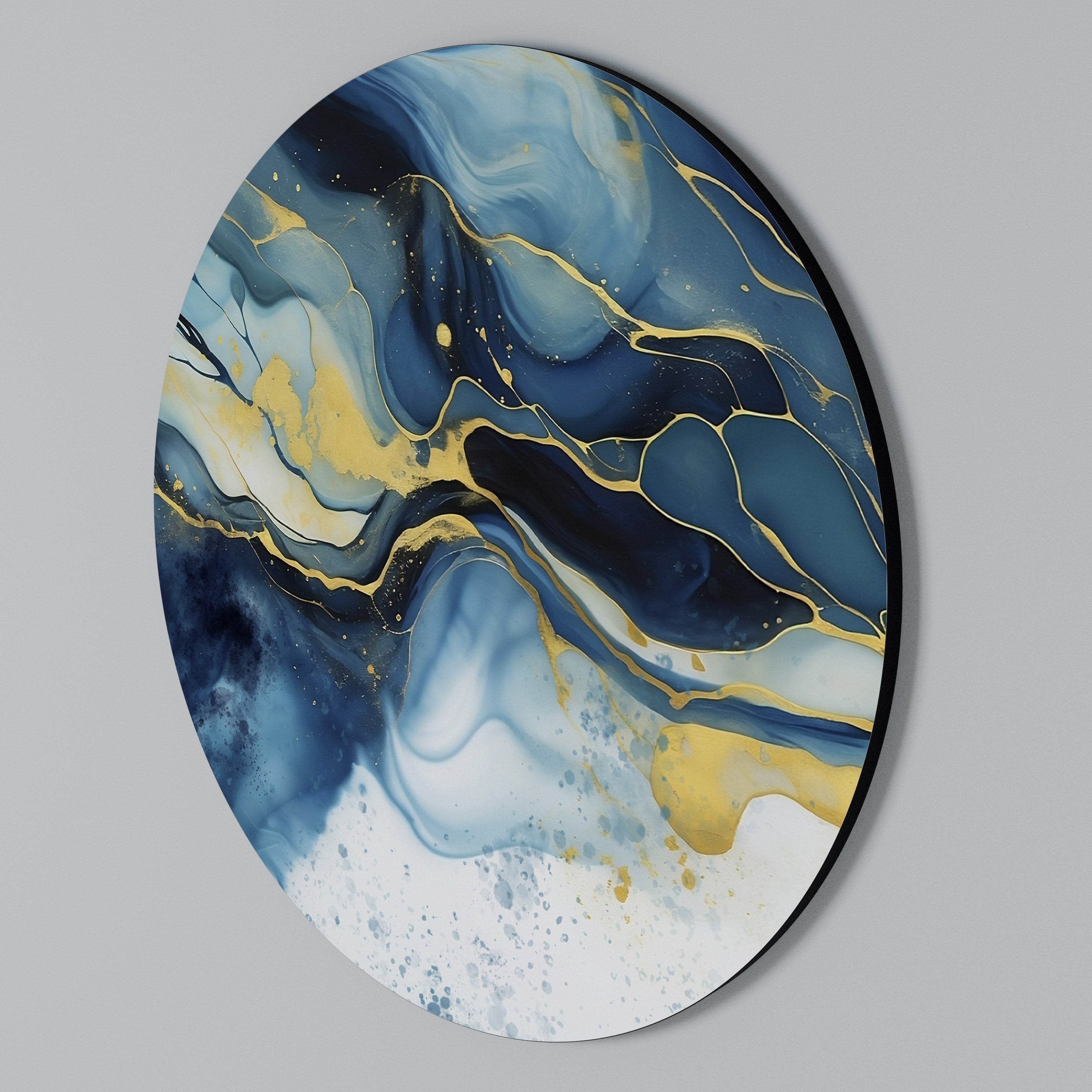 INKY MARBLE Rundes Wandbild