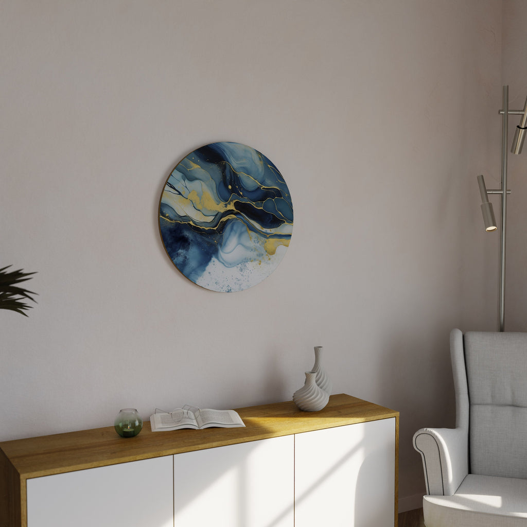 INKY MARBLE Runde Wanddekoration Ø 69 cm