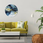 INKY MARBLE Runde Wanddekoration Ø 69 cm