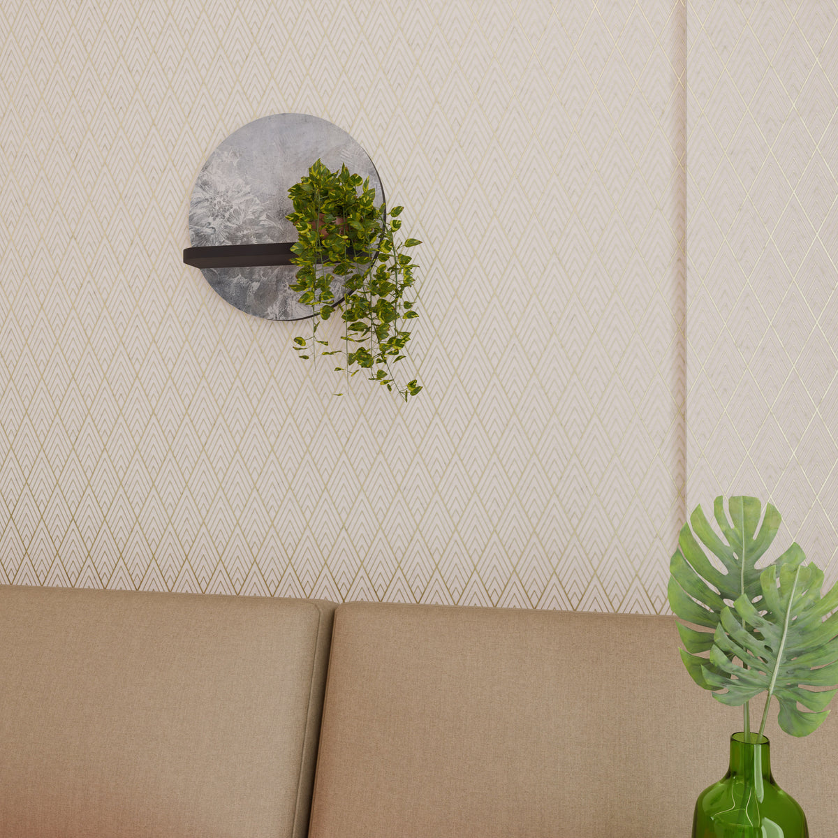 WHITE WHISPER Dekoratives Wandregal