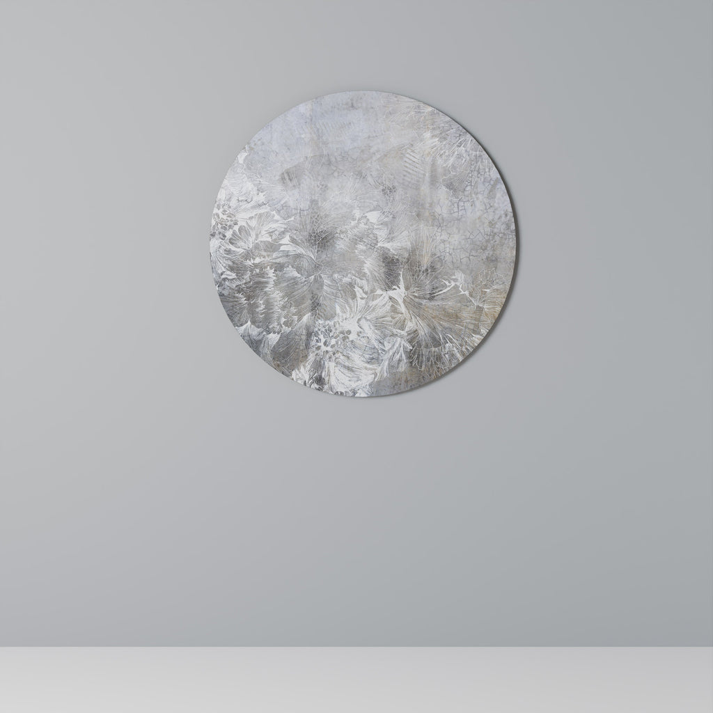 WHITE WHISPER Runde Wanddekoration Ø 69 cm