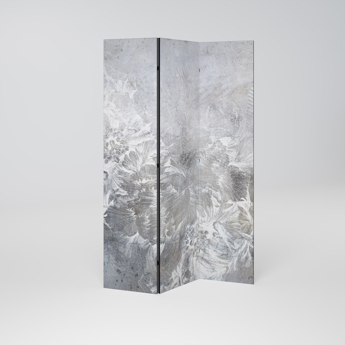 WHITE WHISPER 3-teiliger Paravent