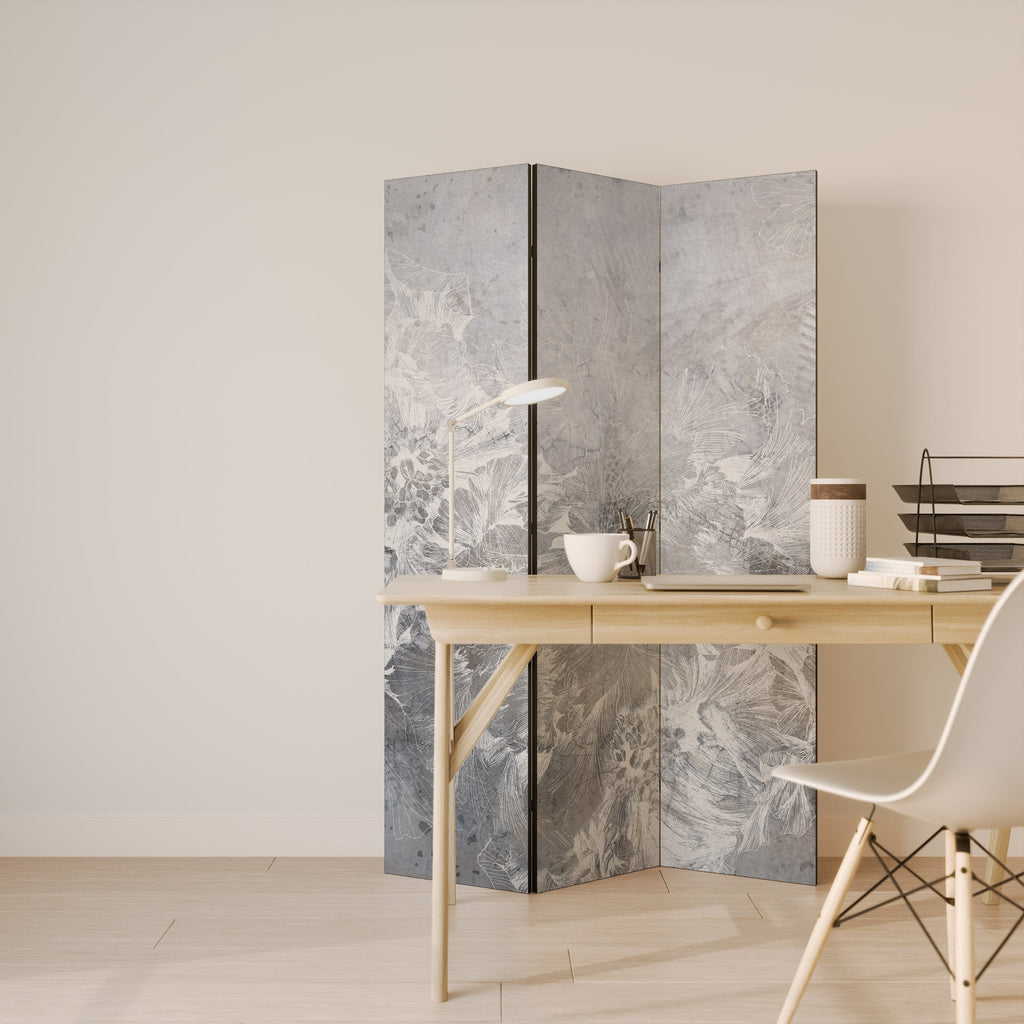 WHITE WHISPER Dekorativer 3-teiliger Raumteiler
