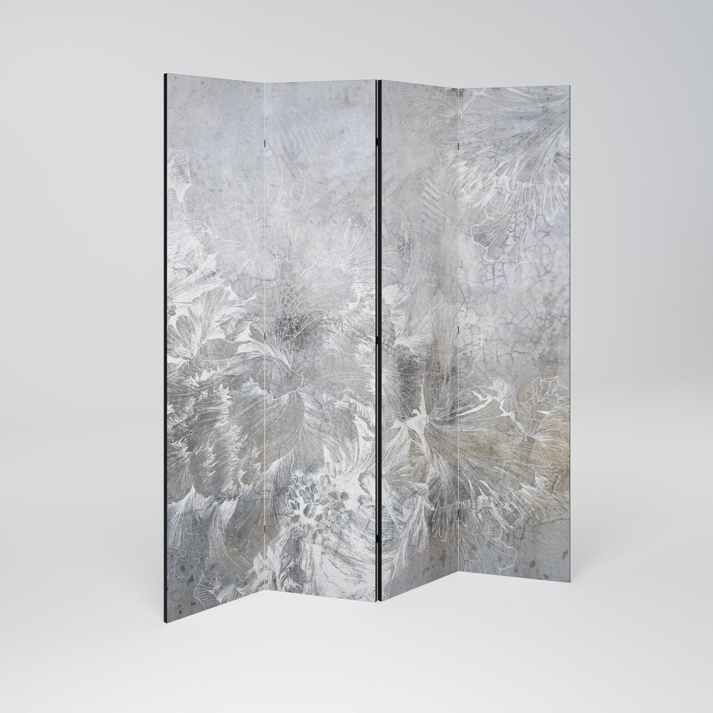 WHITE WHISPER 4-teiliger Paravent