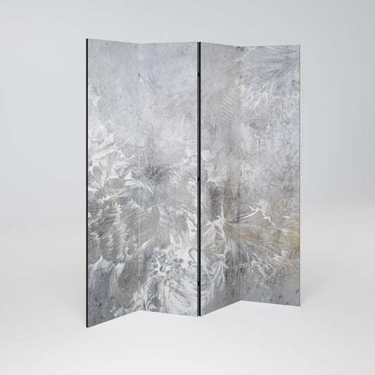WHITE WHISPER 4-teiliger Paravent