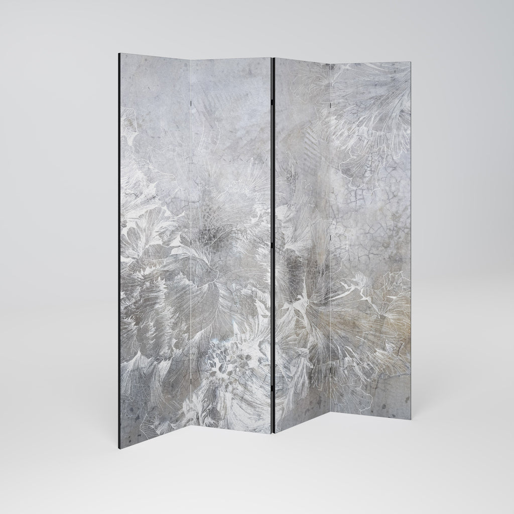 WHITE WHISPER Dekorativer 4-teiliger Raumteiler