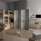 WHITE WHISPER Dekorativer Paravent - 4-teilig