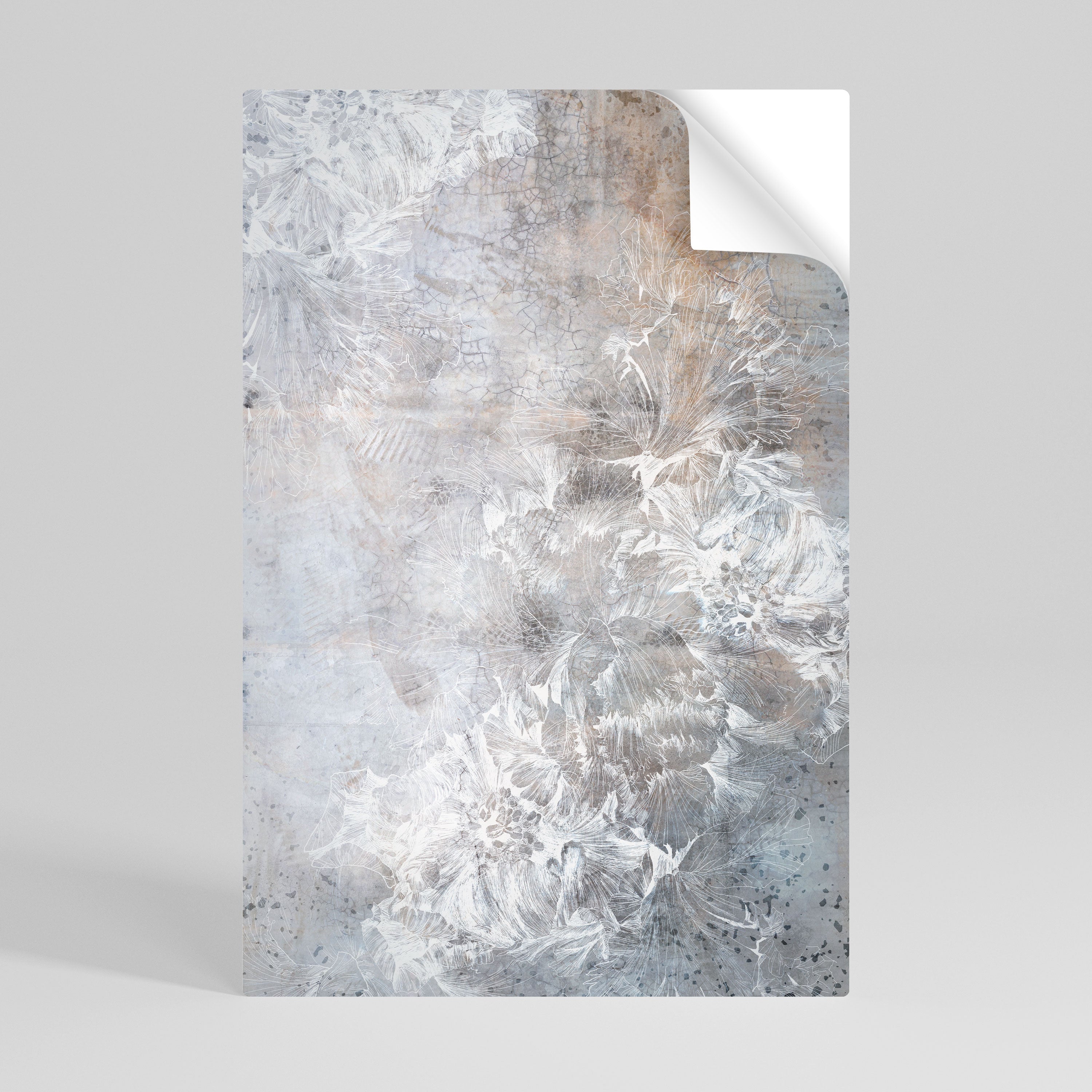 WHITE WHISPER Vertikales Poster zum Abziehen und Aufkleben