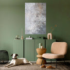 WHITE WHISPER Selbstklebendes Poster - Hochformat