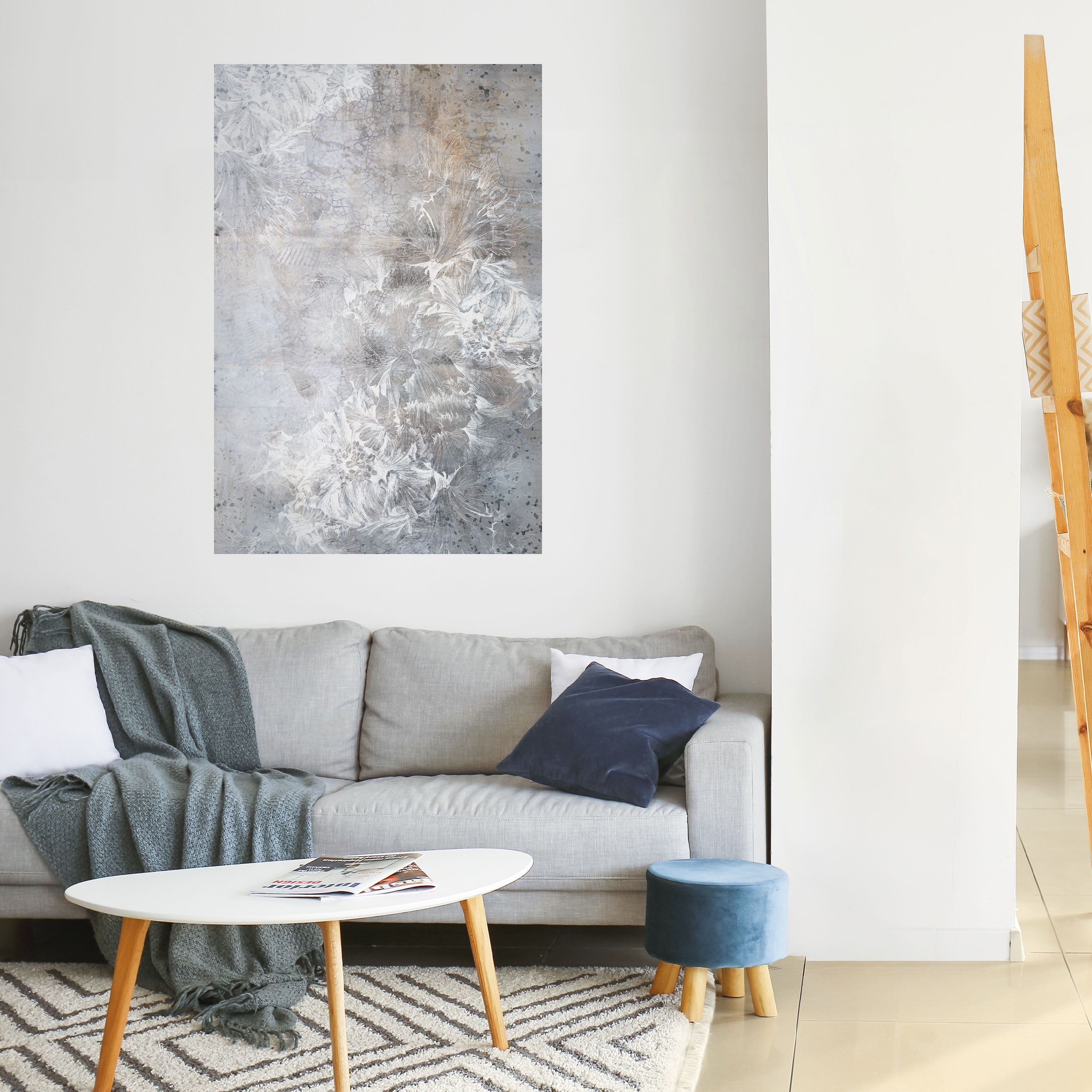 WHITE WHISPER Vertikales Poster zum Abziehen und Aufkleben
