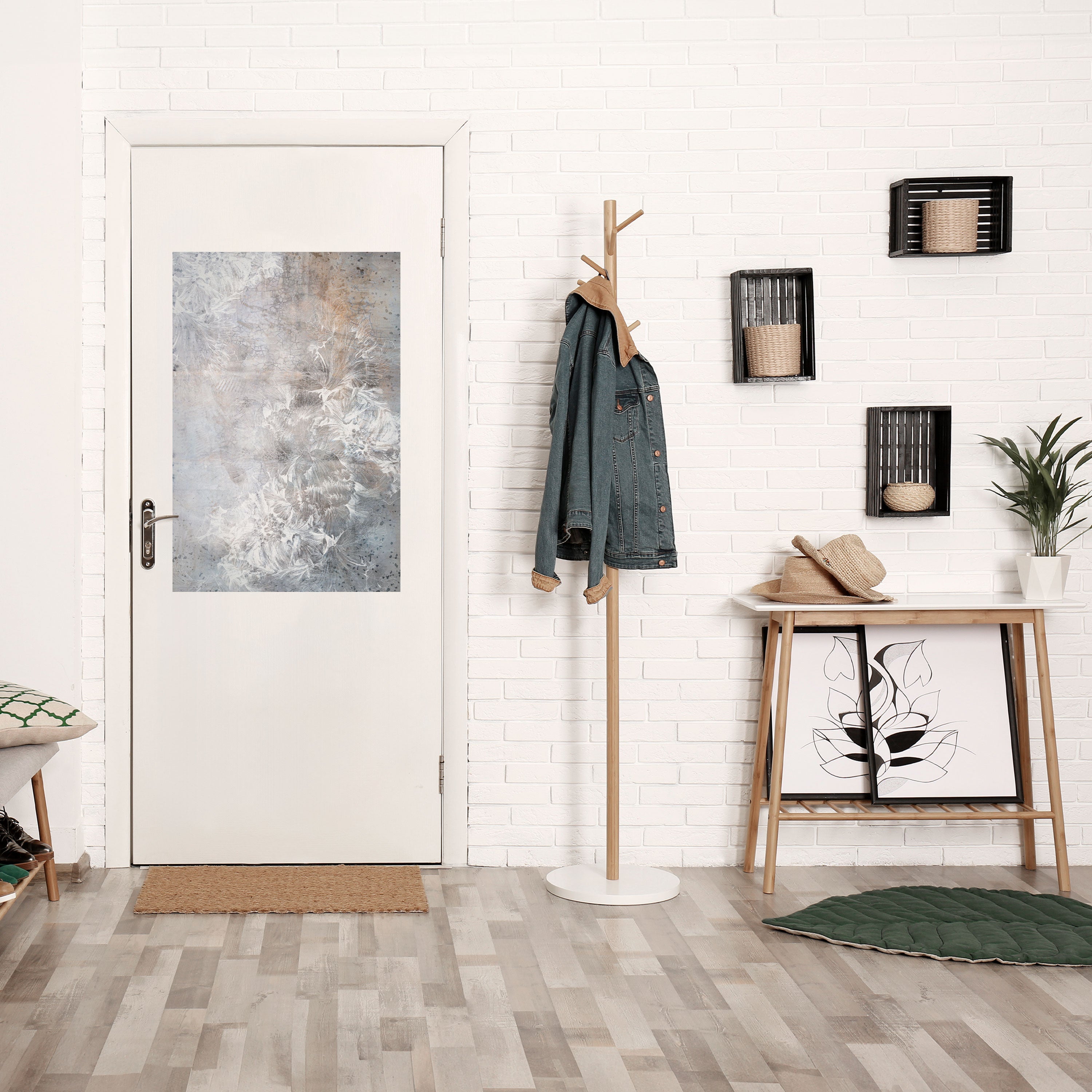 WHITE WHISPER Vertikales Poster zum Abziehen und Aufkleben