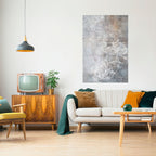 WHITE WHISPER Selbstklebendes Poster - Hochformat