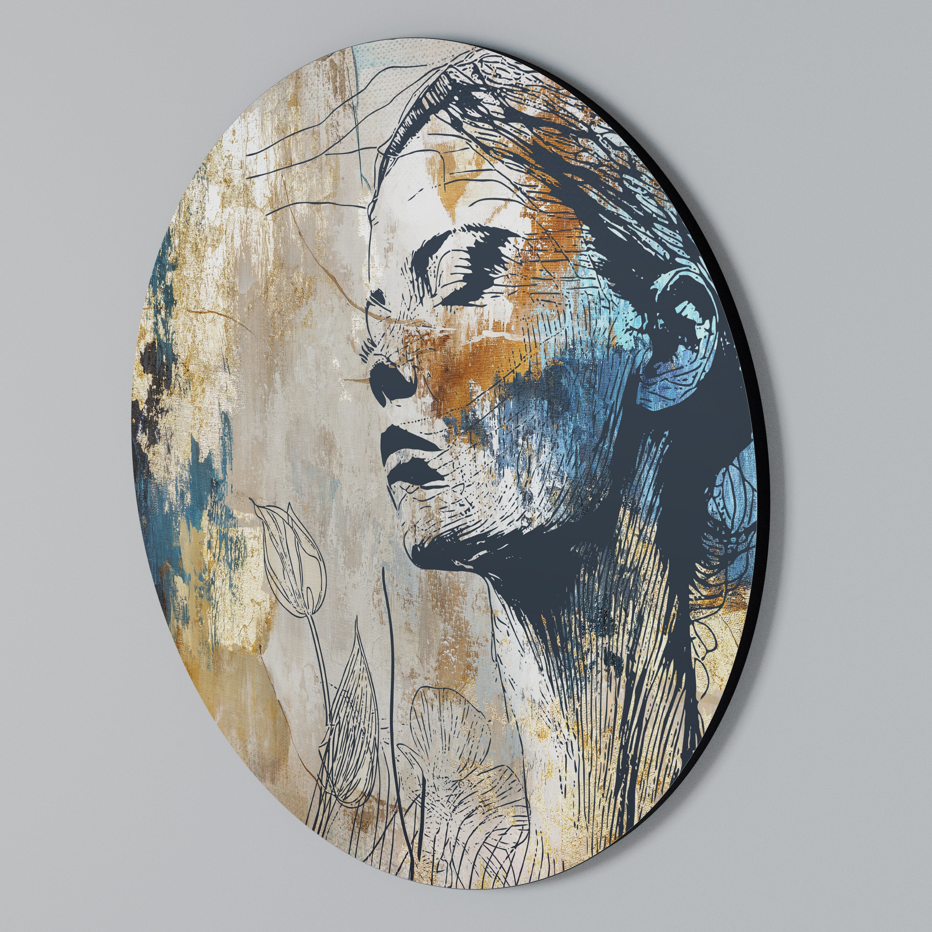 BREAK THE SILENCE Rundes Wandbild