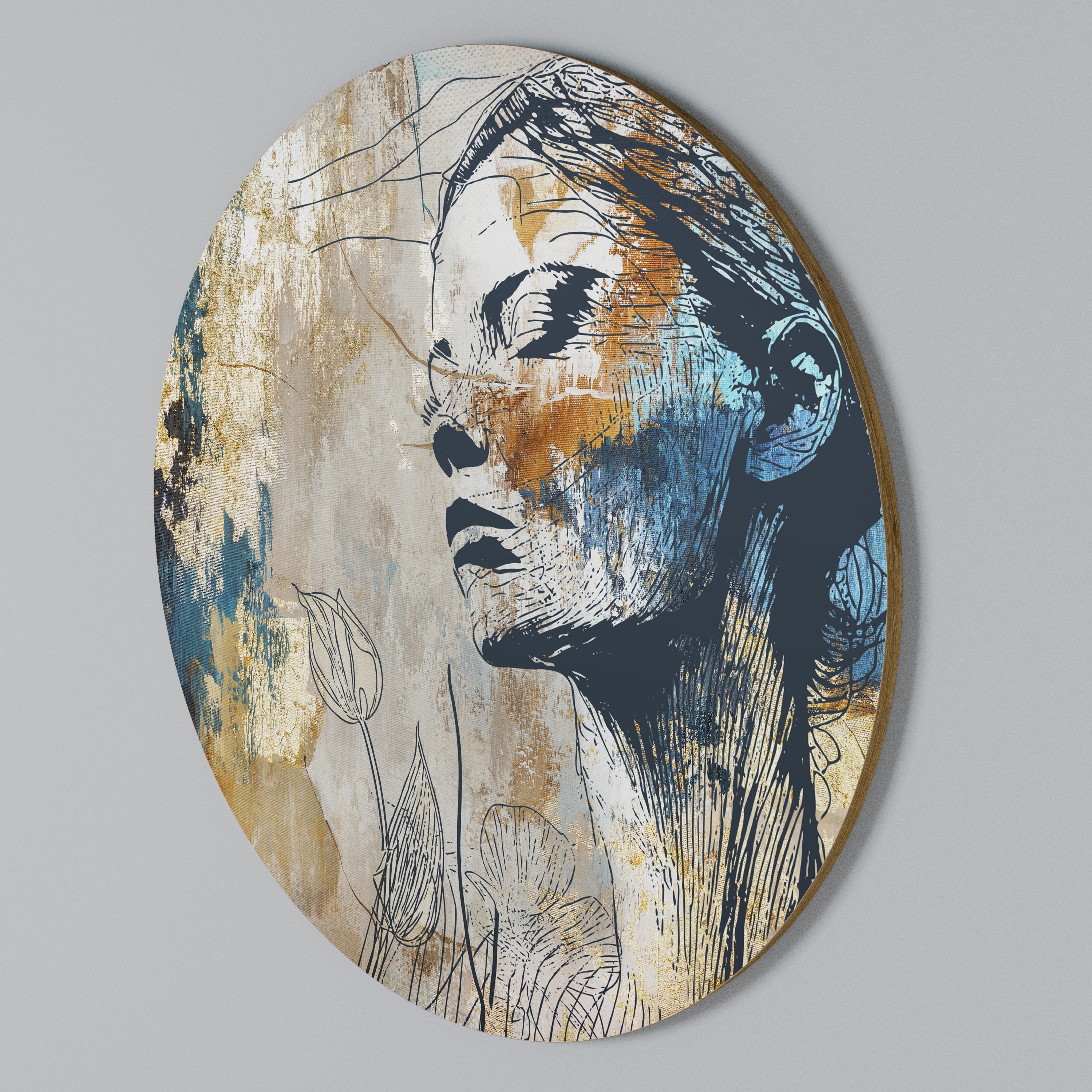 BREAK THE SILENCE Rundes Wandbild