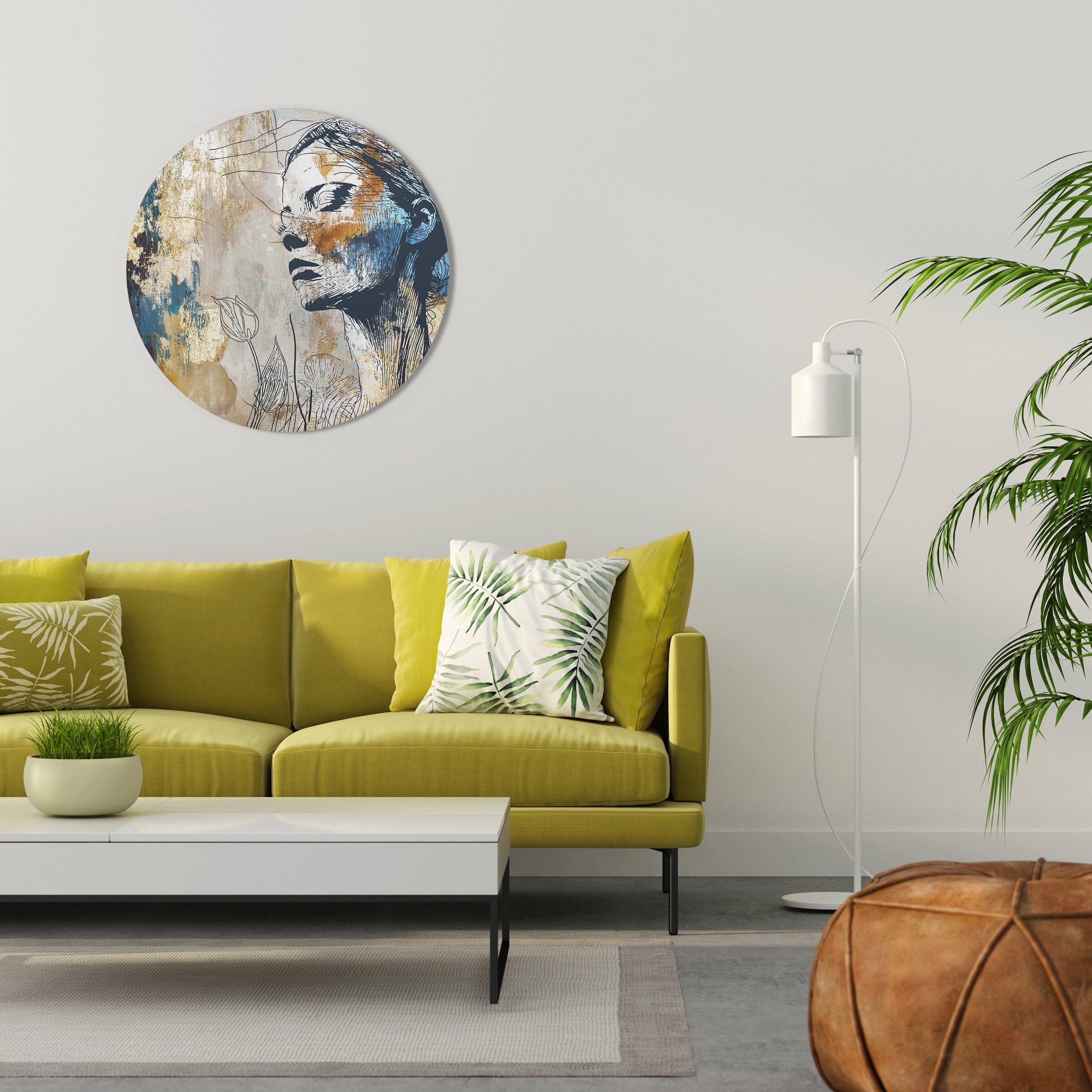 BREAK THE SILENCE Runde Wanddekoration Ø 69 cm