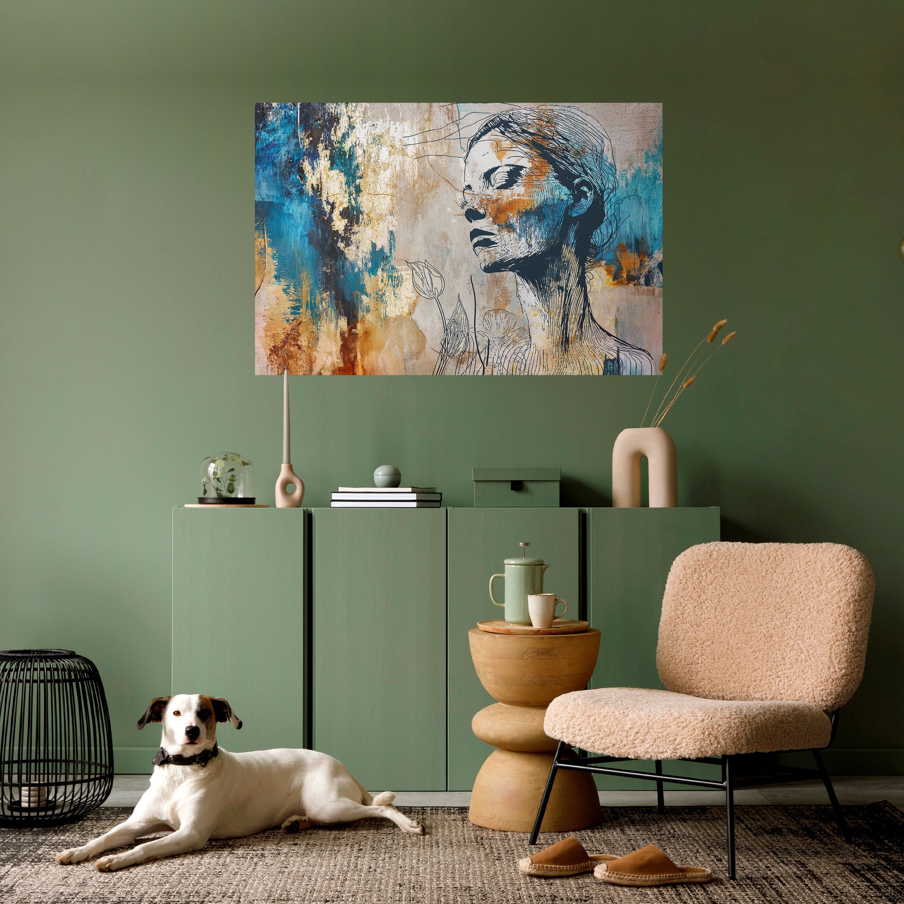 BREAK THE SILENCE Peel and Stick Horizontal Poster