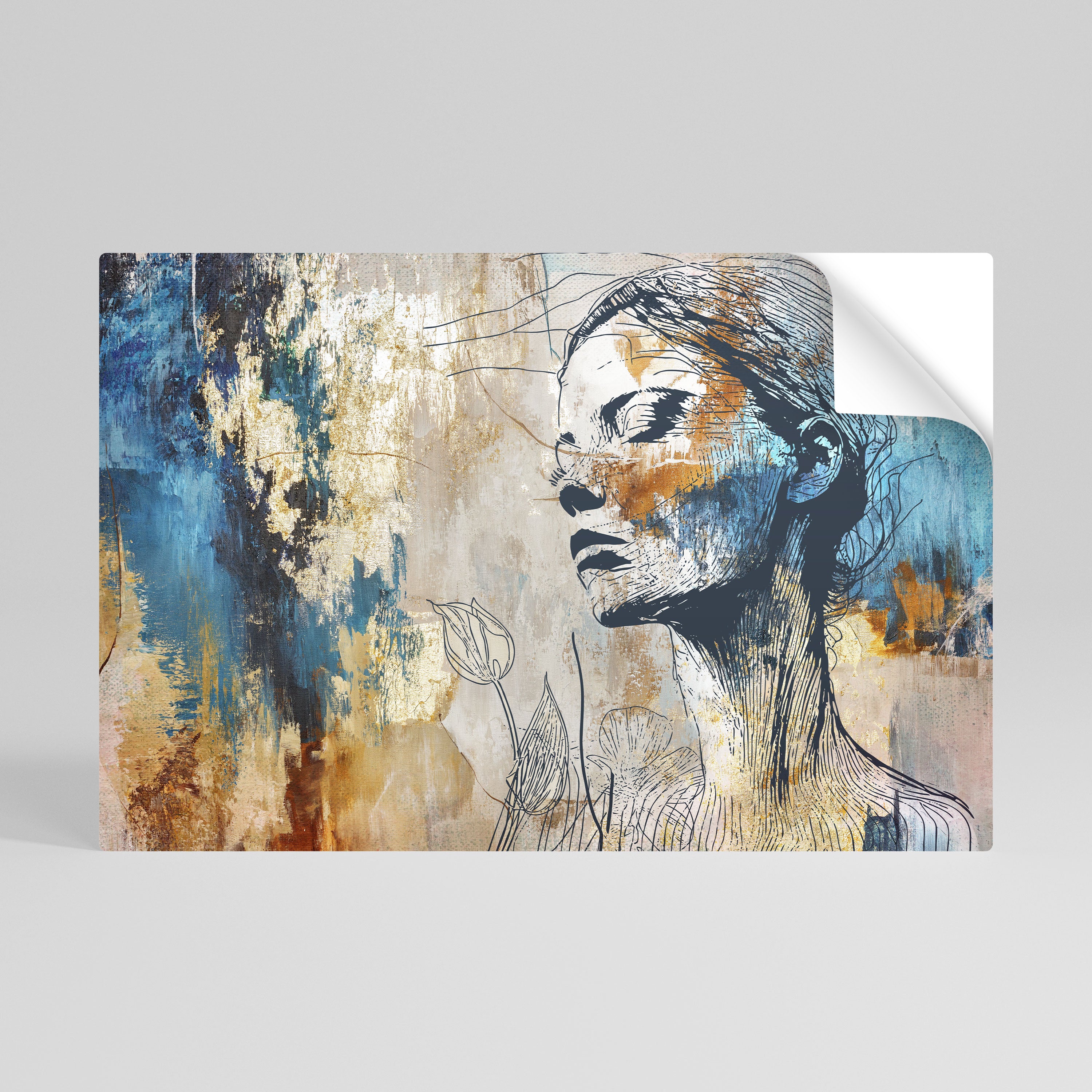 BREAK THE SILENCE Selbstklebendes Horizontal-Poster